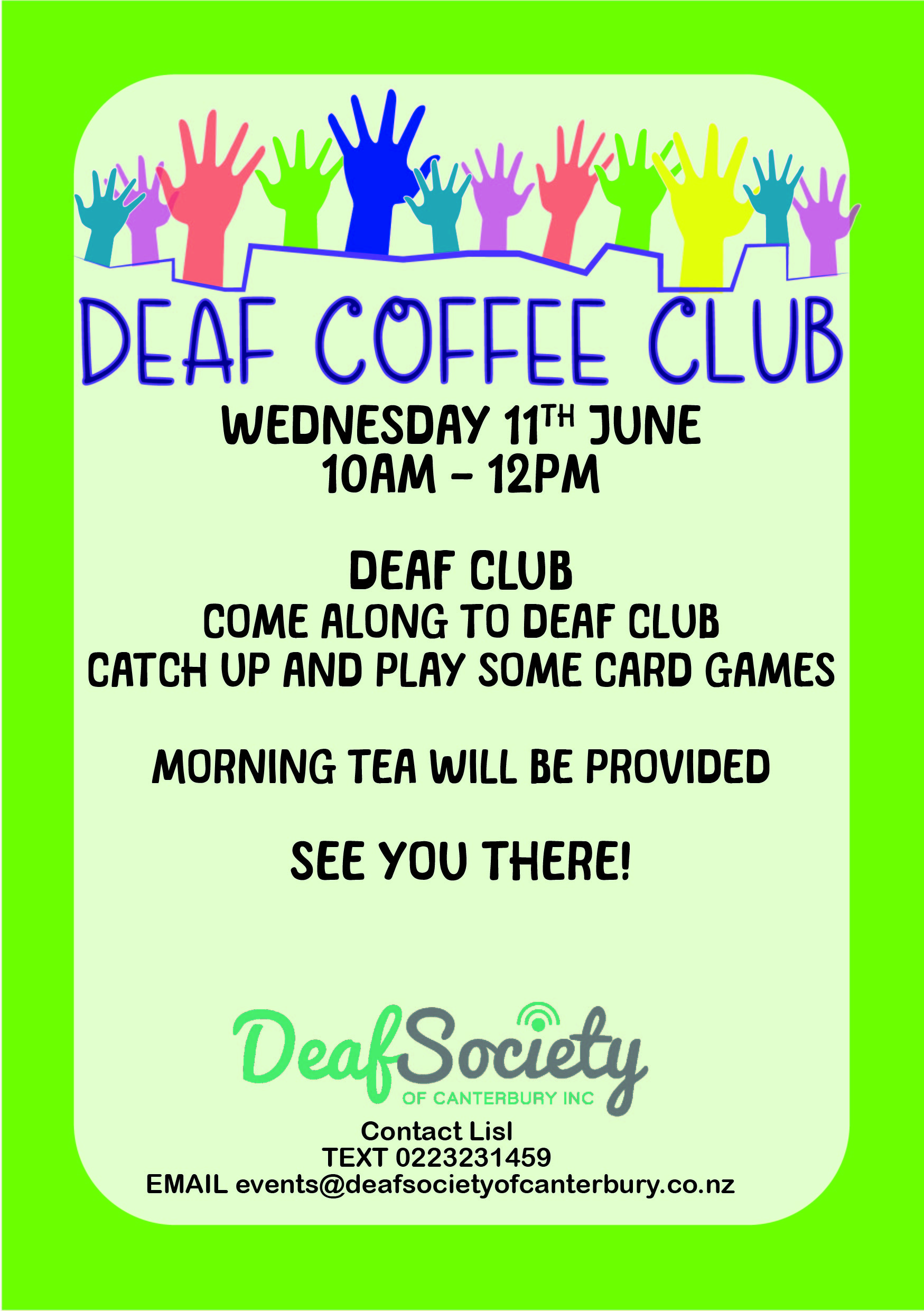 Deaf Community club June