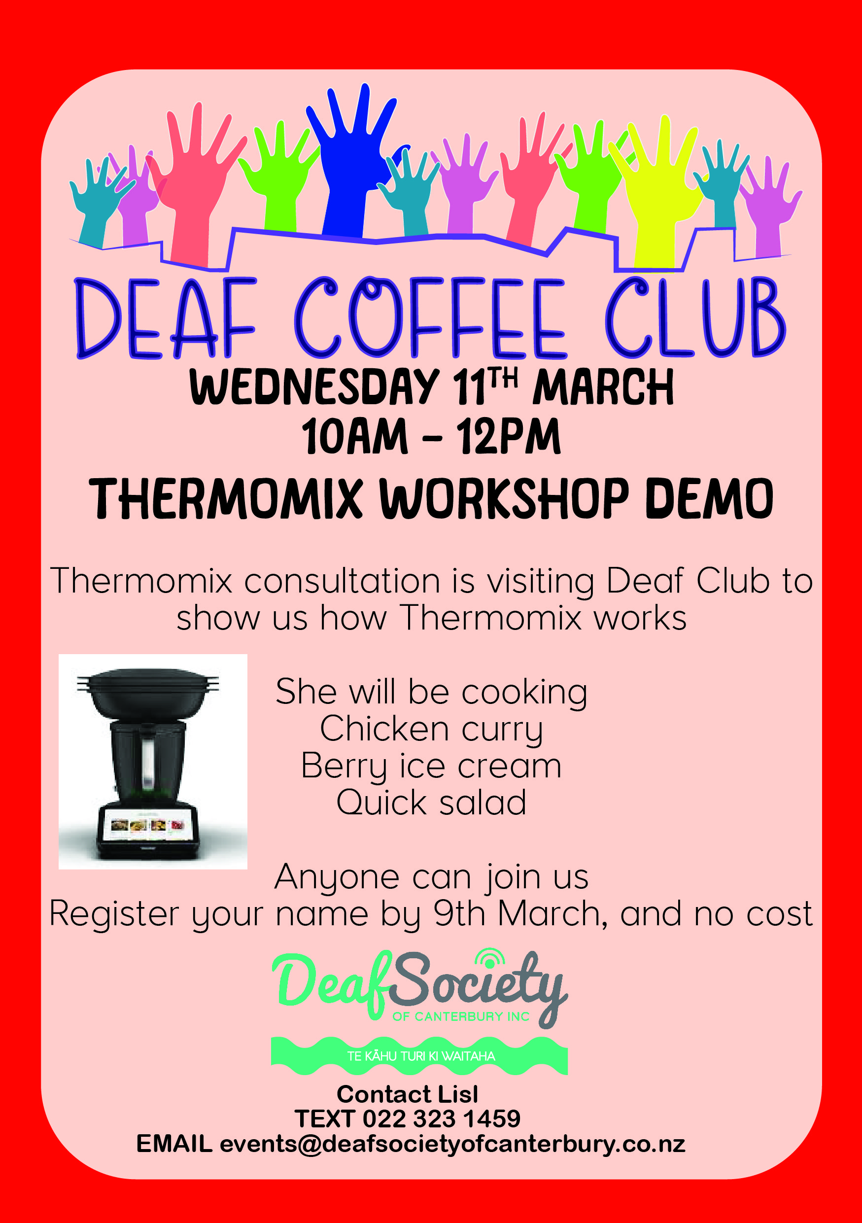 Deaf Community club March 01
