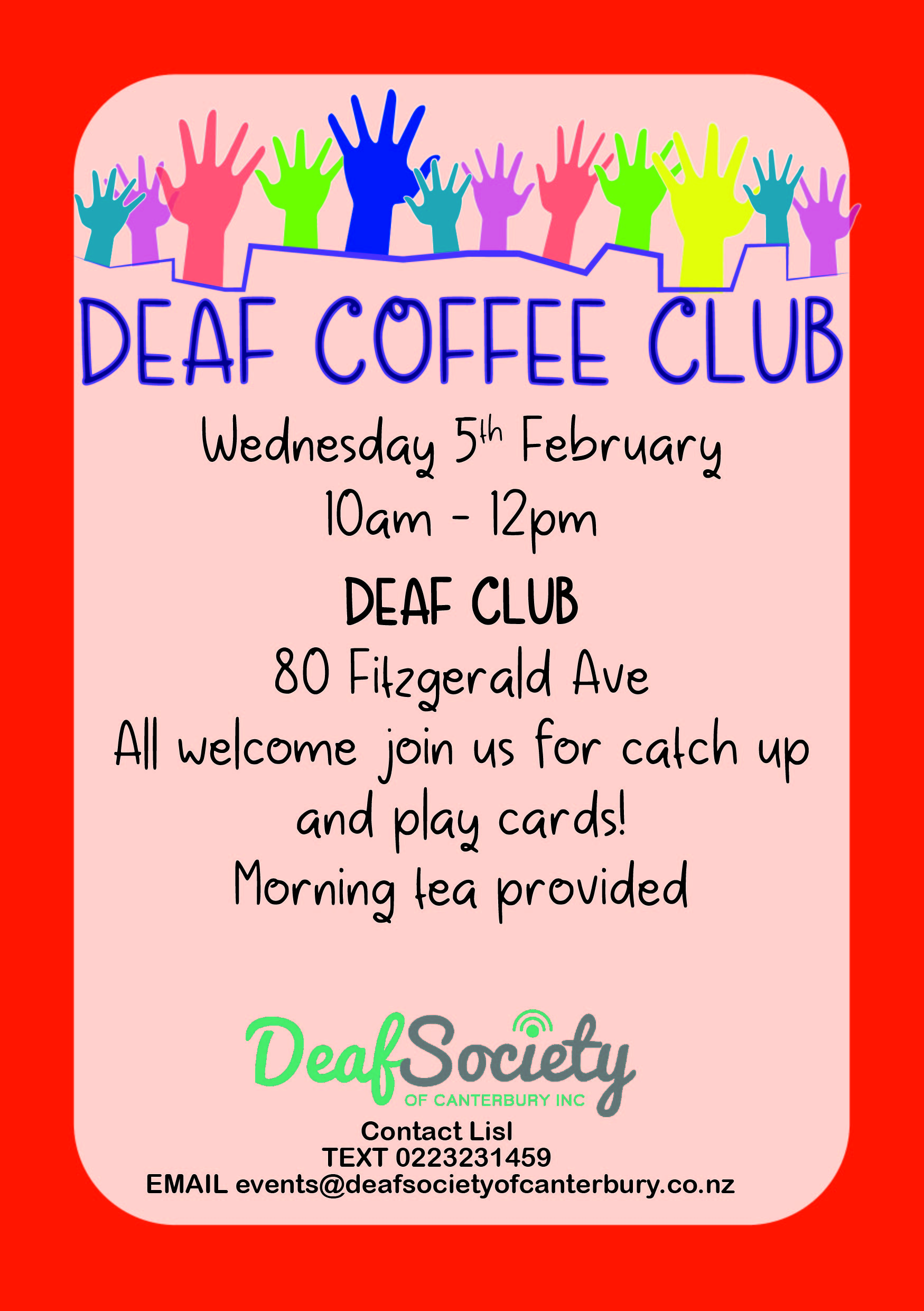 Deaf Community club May 01