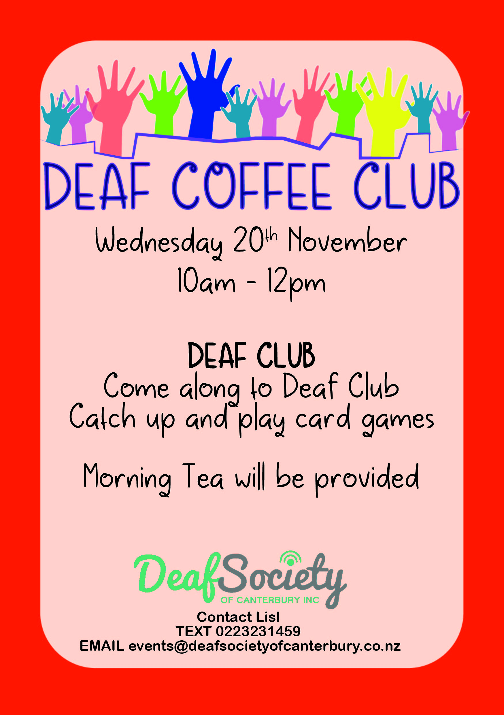 Deaf Community club Nov