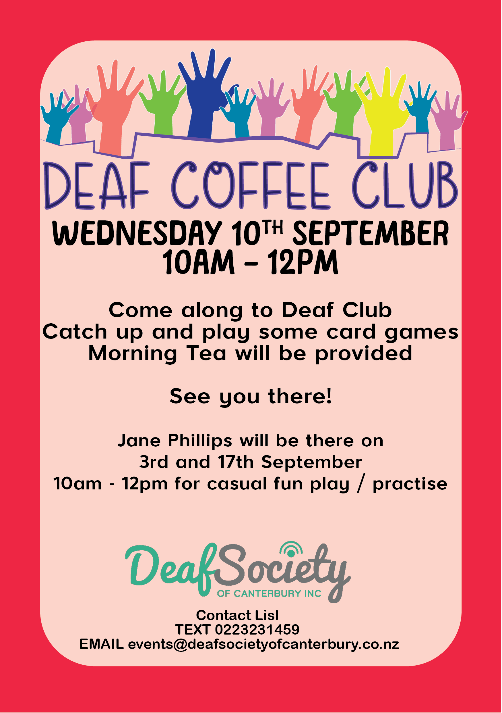 Deaf Community club Sept 01 01