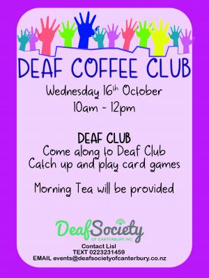 Deaf Community club May 01