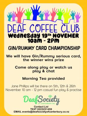 Deaf Community club Nov 01