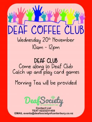 Deaf Community club Nov