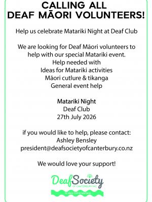 Help need for Matariki Night 01